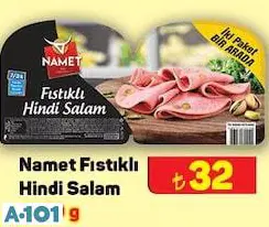 NAMET FISTIKLI HİNDİ SALAM 2X50 G